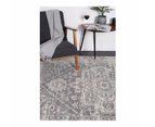 Geometric Fade Ivory And Grey Rug