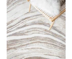 Abby Mineral Ivory and Natural Modern Abstract Rectangle Rug