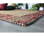 Mahal Multi Colour Boarder Jute Rug