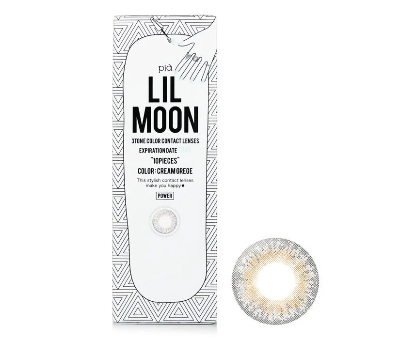 Pia Lilmoon Cream Grege 1 Day Color Contact Lenses   3.50 10pcs