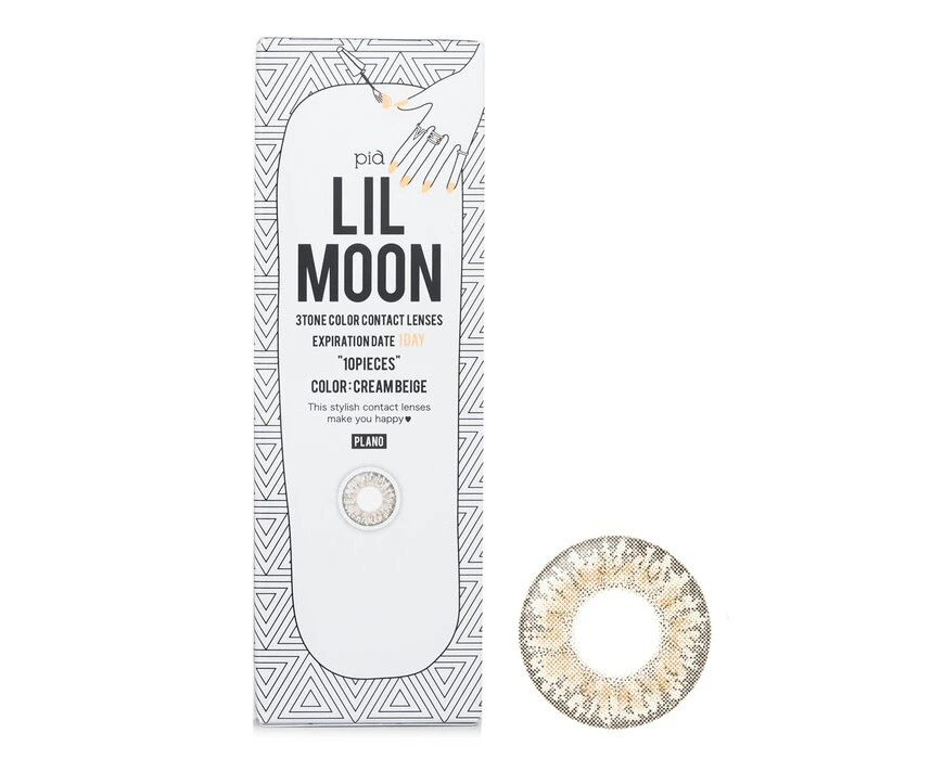 Pia Lilmoon Cream Beige 1 Day Color Contact Lenses   0.00 10pcs