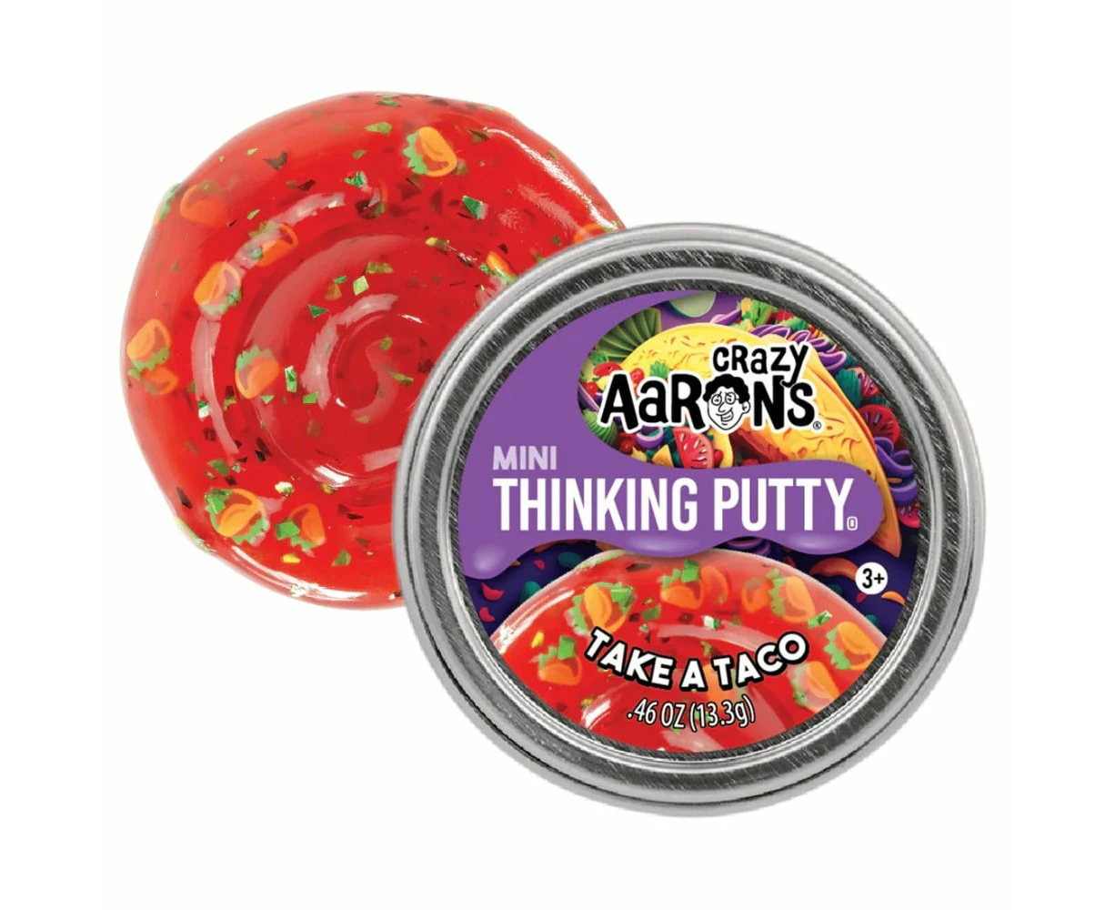 Crazy Aaron's 2 inch Mini Thinking Putty Take a Taco