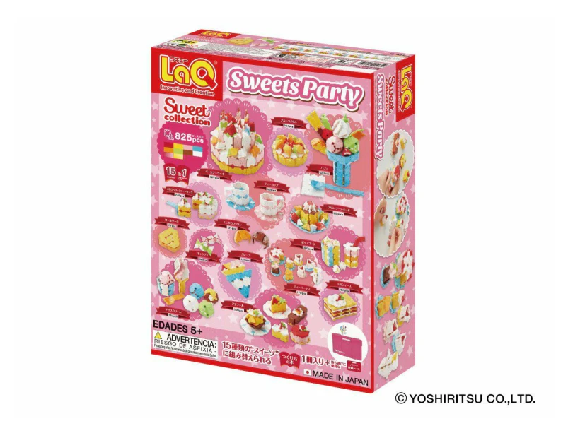 Laq Sweet Collection Sweets Party 15 Models, 825 Pieces