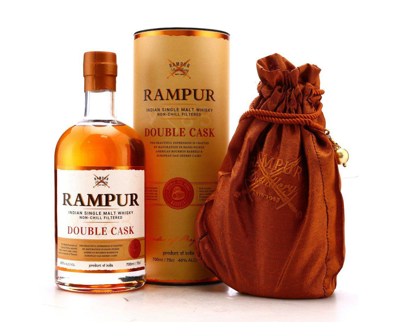 Rampur Double Cask Single Malt Whisky 700ml