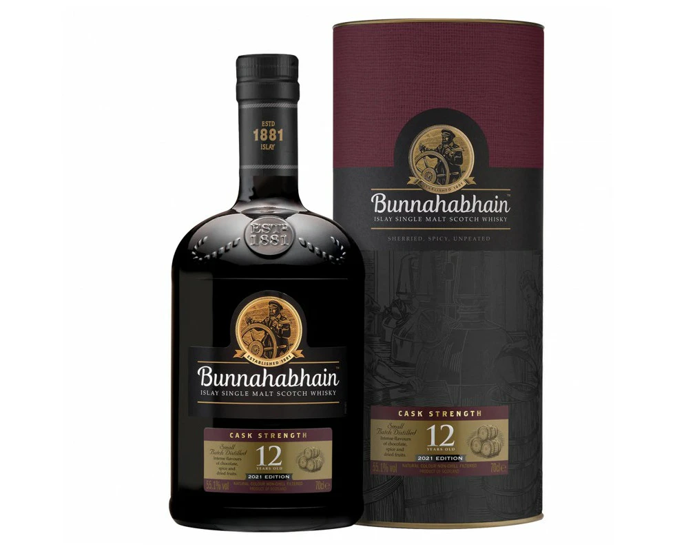 Bunnahabhain 12YO Cask Strength 2021 Release Single Malt Whisky 700ml