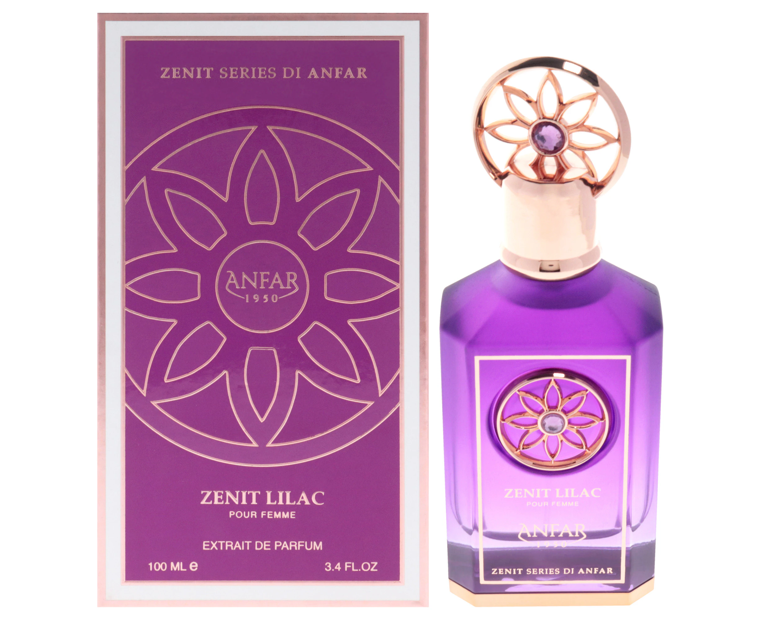 Zenit Series - Lilac by Anfar for Women - 3.4 oz Extrait De Parfum Spray