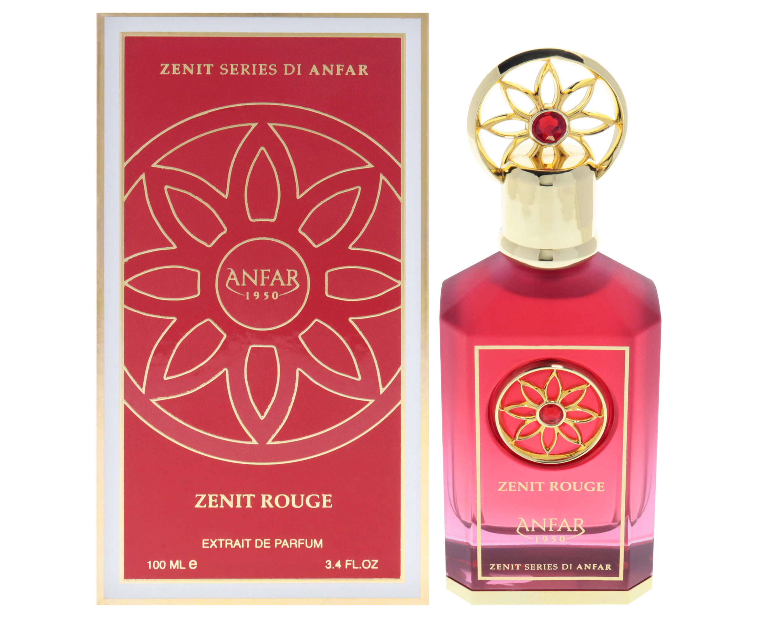 Zenit Series - Rouge by Anfar for Women - 3.4 oz Extrait De Parfum Spray