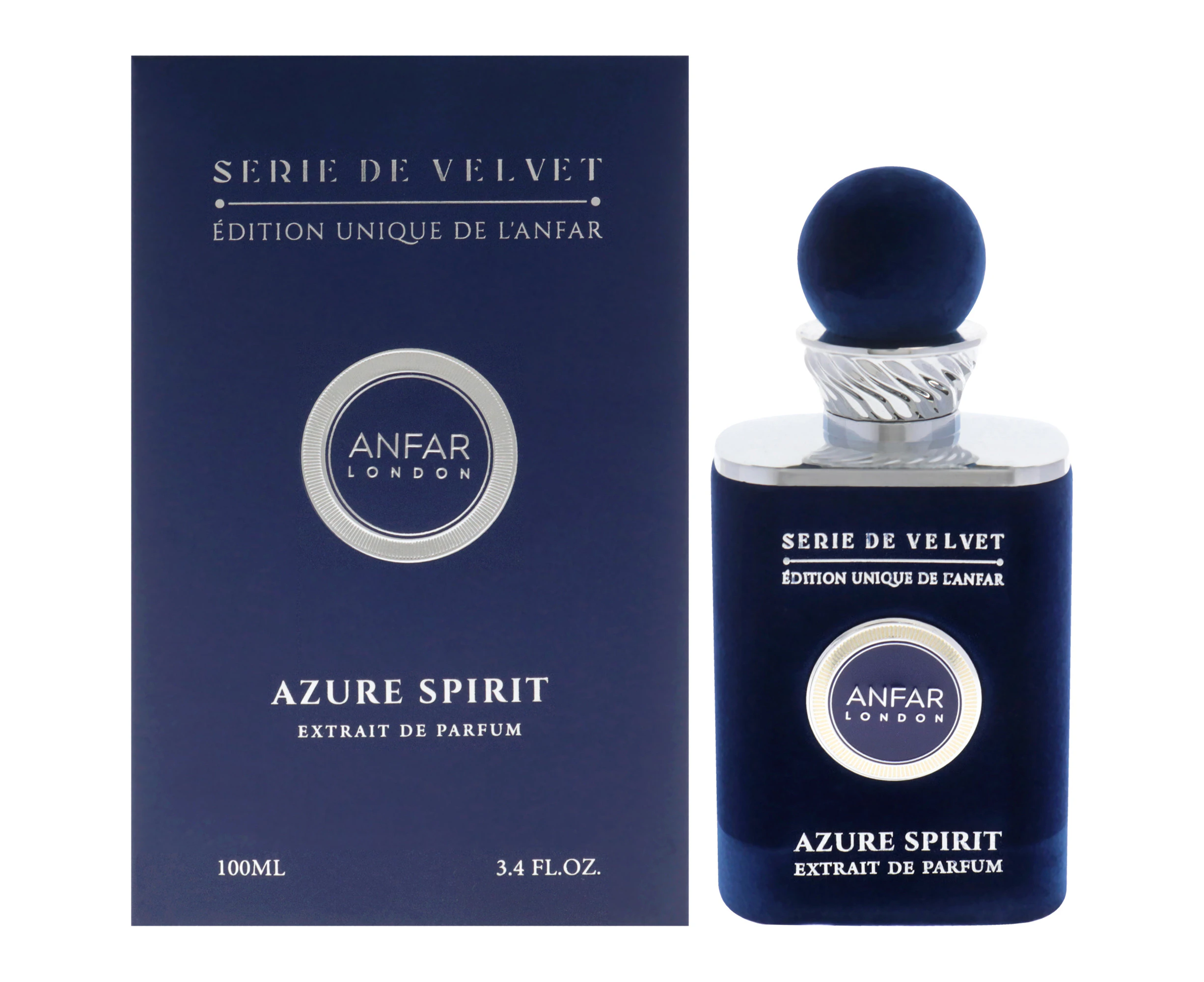 Serie De Velvet - Azure Spirit by Anfar for Men - 3.4 oz Extrait De Parfum Spray