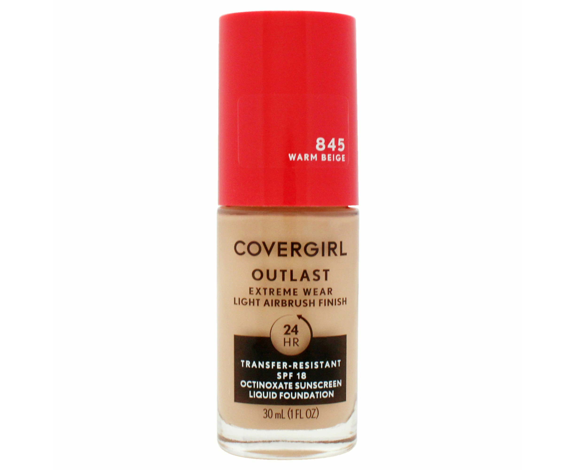 Outlast Extreme Wear 24Hr 3-in-1 Foundation SPF 18 - 845 Warm Beige by CoverGirl for Women - 1 oz Foundation