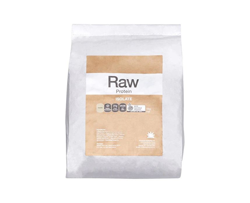 Amazonia Raw Protein Organic Isolate Vanilla 5kg