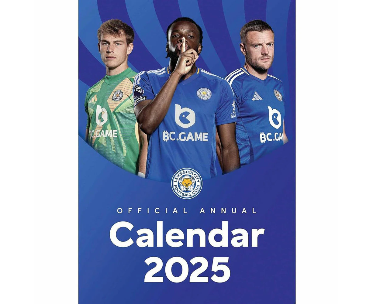 Leicester City FC 2025 A3 Wall Calendar (Blue/White/Yellow) - TA12855