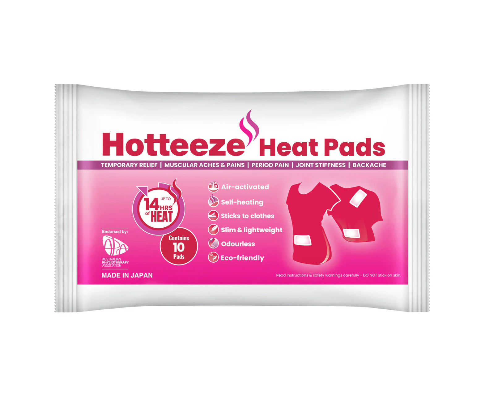 Hotteeze Heat Pads - 10 Pack