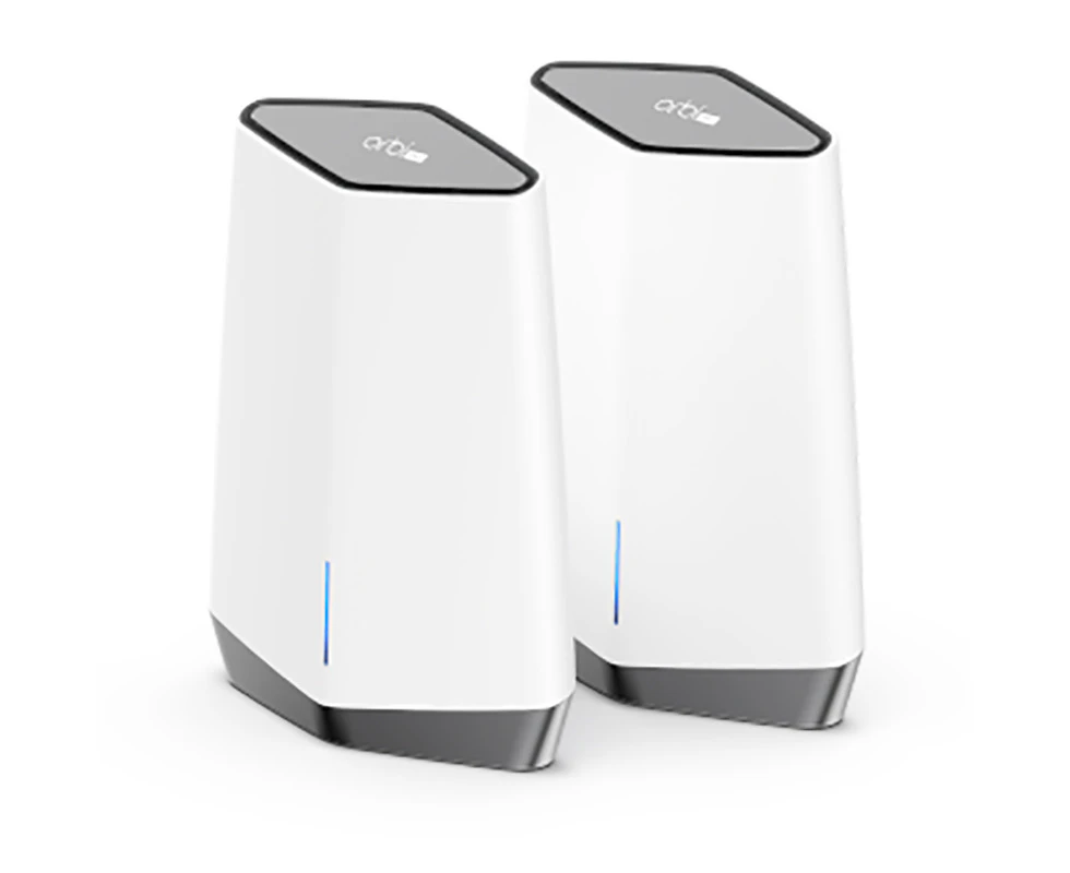 NETGEAR Orbi Pro WiFi 6 Business Tri-Band Mesh AX6000 System with 1 Router and 2 Satellites