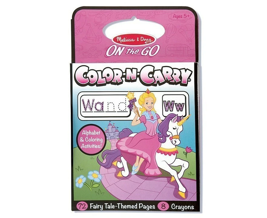 Melissa And Doug On The Go Colour N Carry Fairytale Themed Colouring Pages