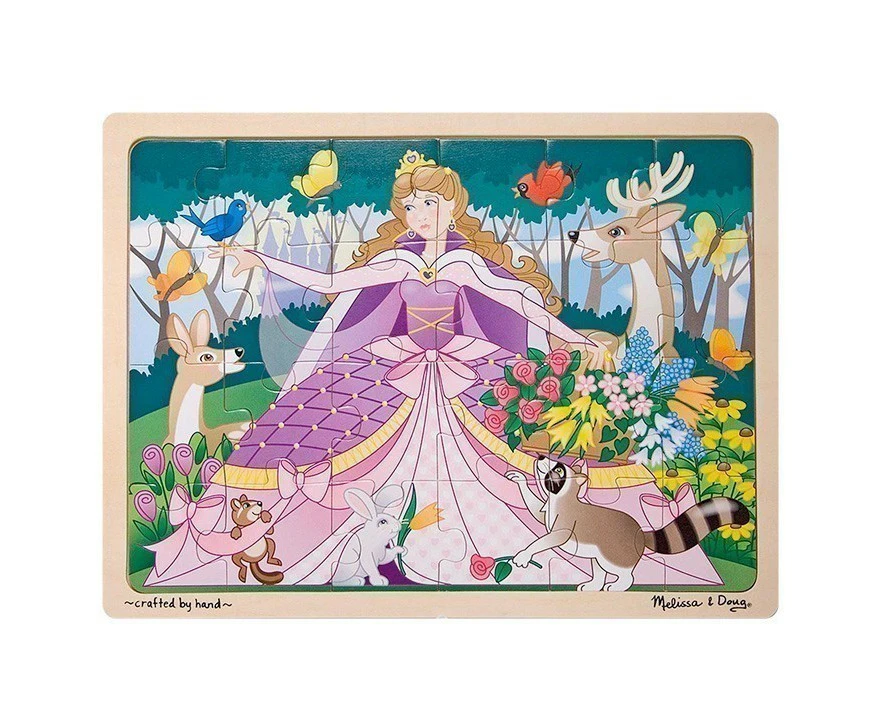 Melissa And Doug Woodland Princess 24 Piece Jigsaw Puzzle