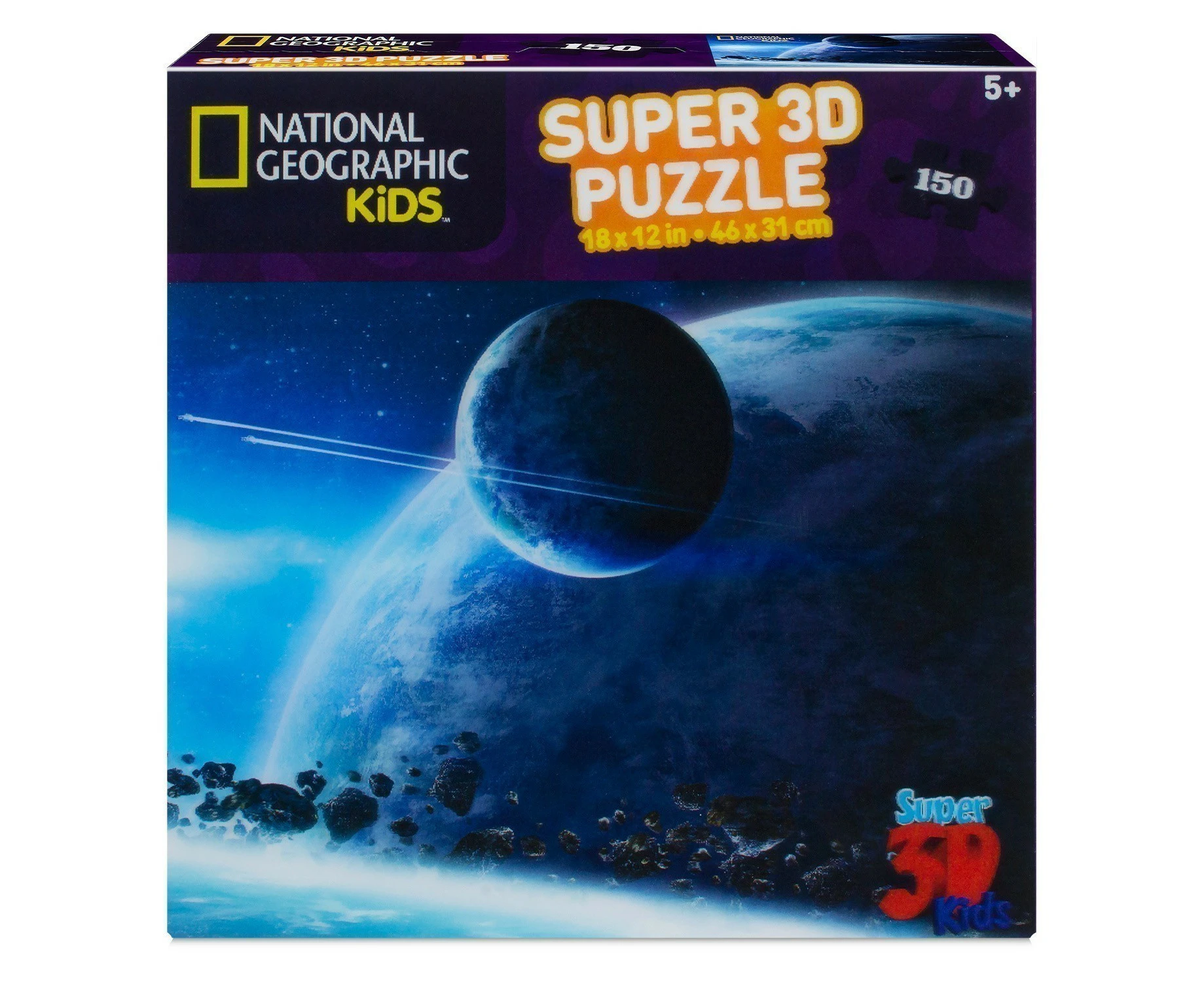 National Geographic Kids Lenticular Super 3d Puzzle Space Landscape 150 Pieces