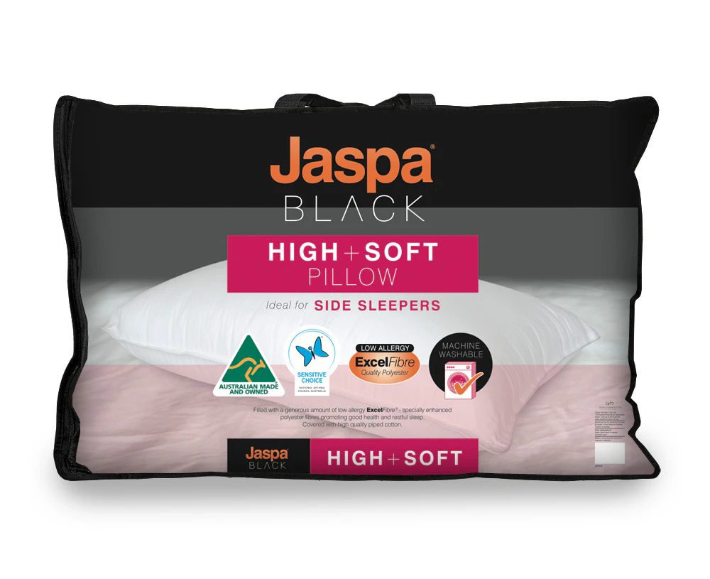 Jaspa Black High & Soft Pillow