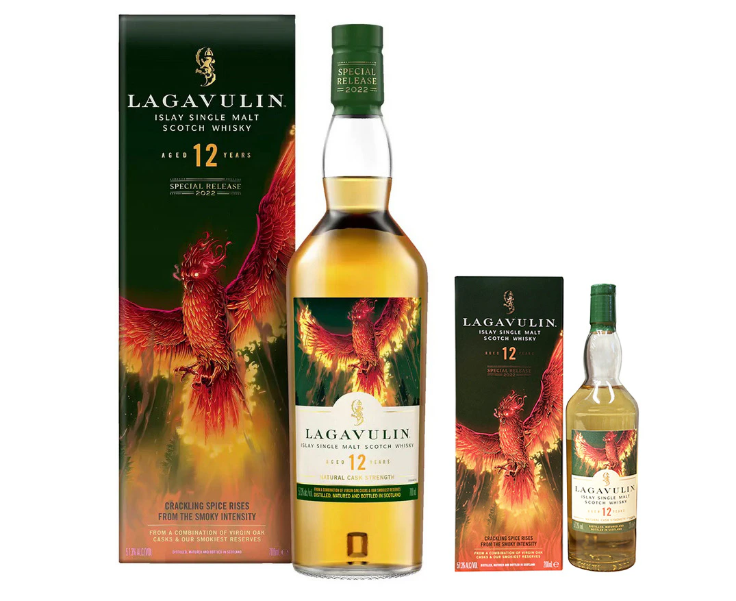 Lagavulin 12 Years Old Special Release 2022 with Bonus Miniature 700ml + 200ml