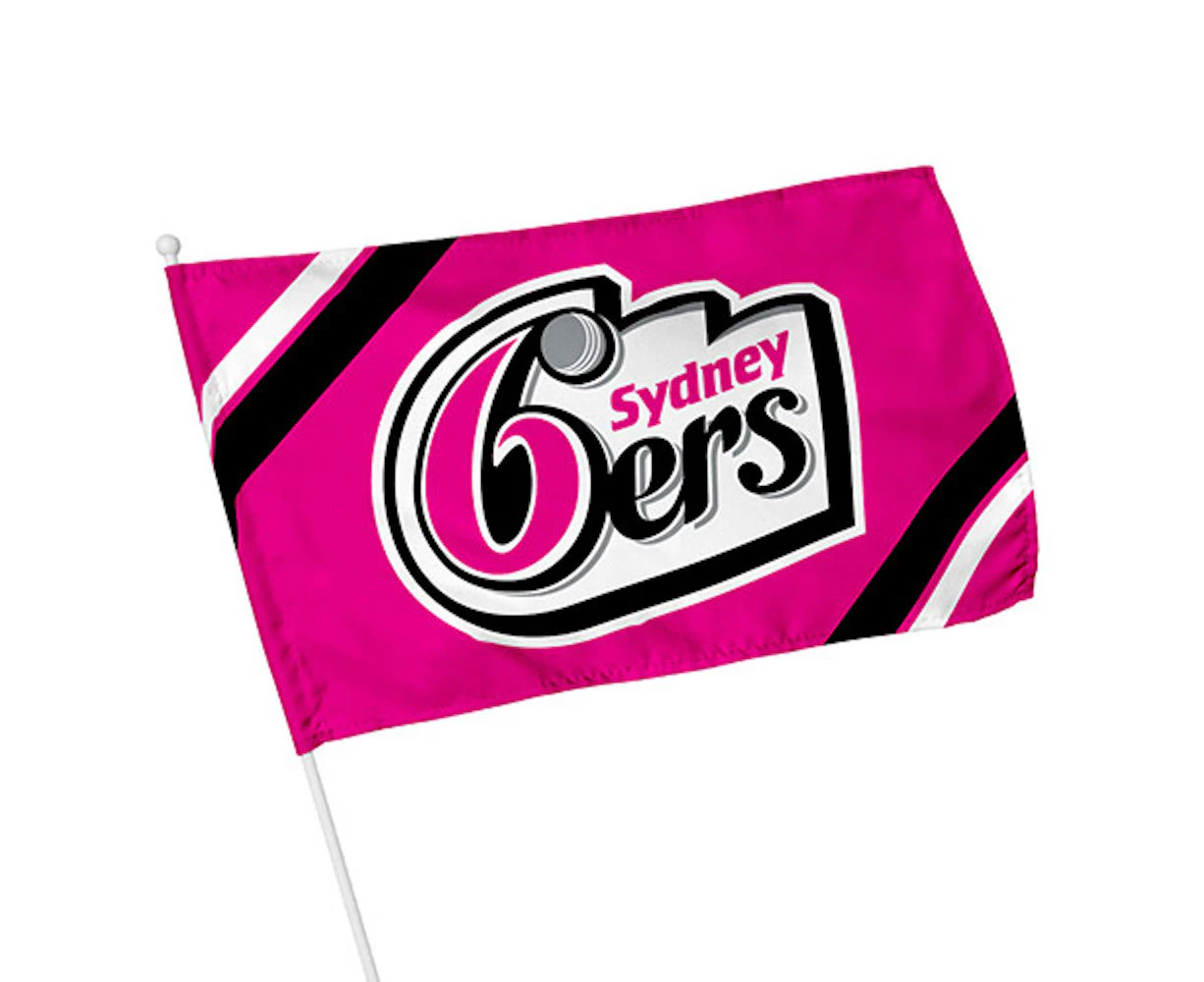 Sydney Sixers Big Bang League KFC Cricket Small Supporters Flag