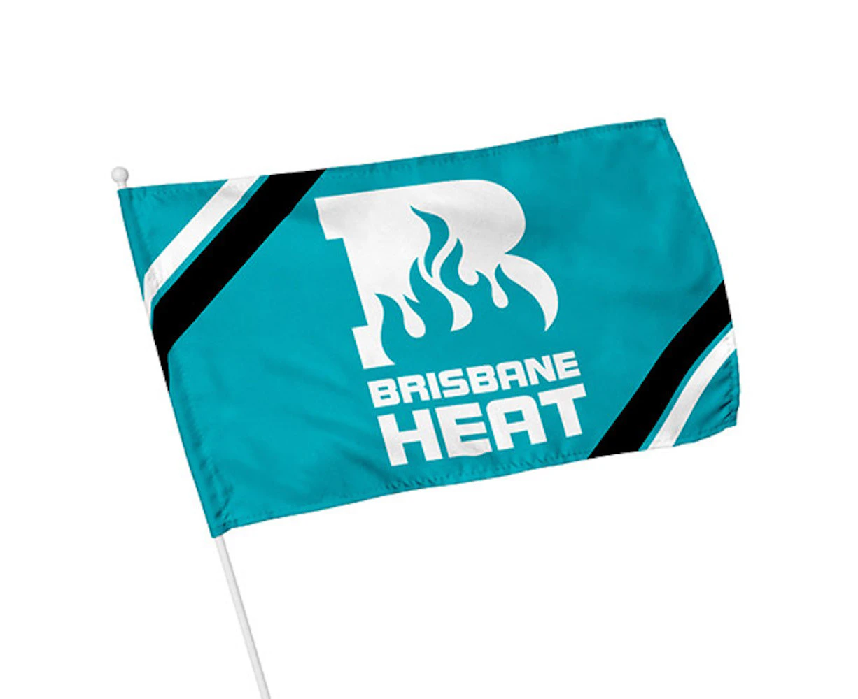 Brisbane Heat Big Bang League KFC Cricket Small Supporters Flag