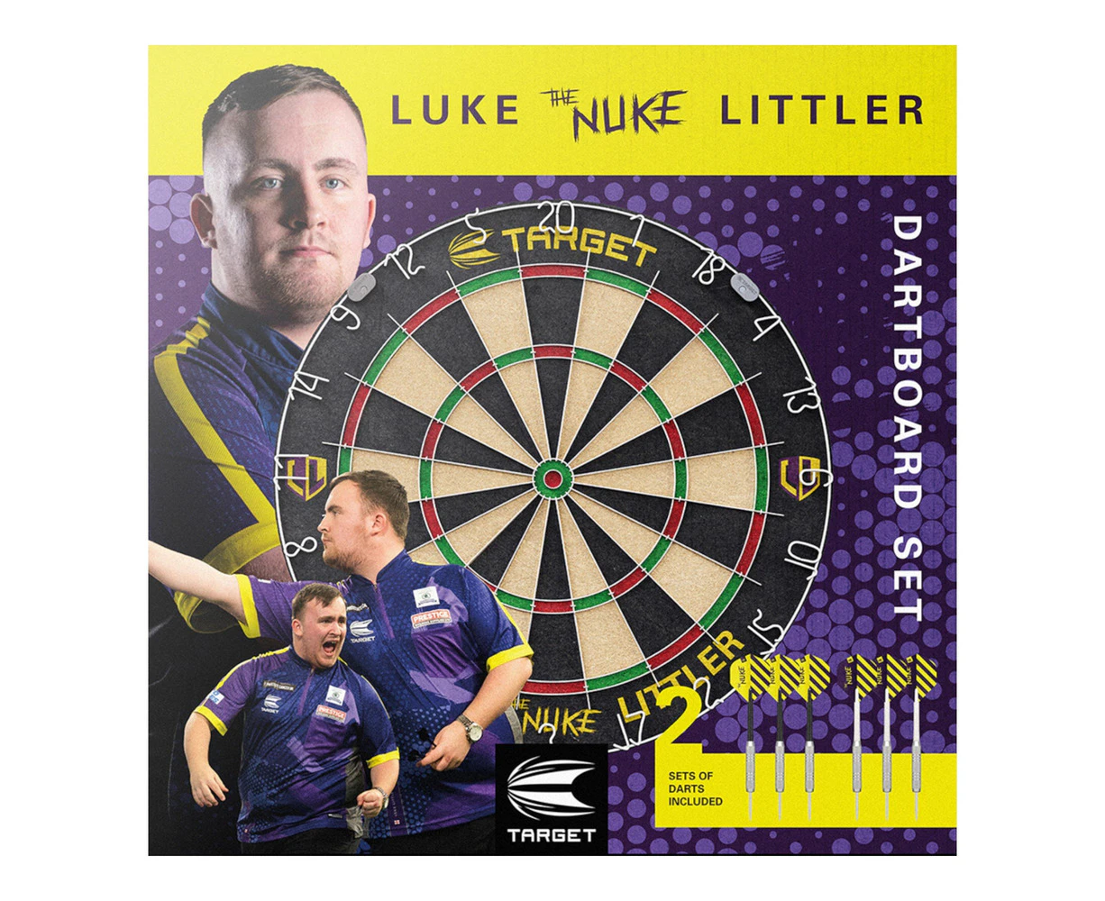 Target Luke 'The Nuke' Littler Dart Board Set With Darts