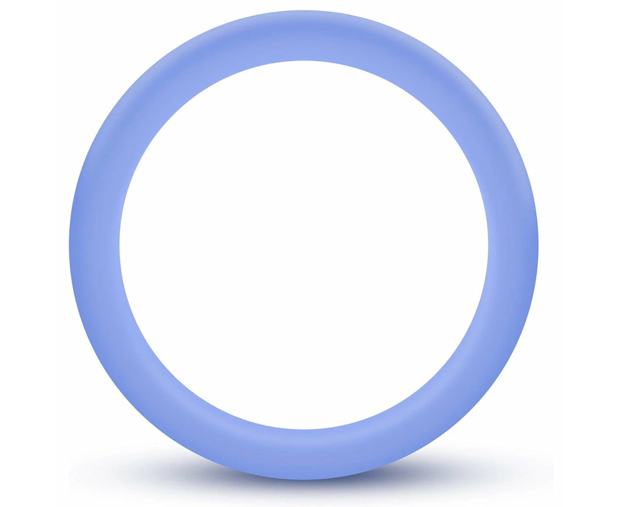 X-Cite Silicone Band Cockring Glow In The Dark - Blue - 50mm