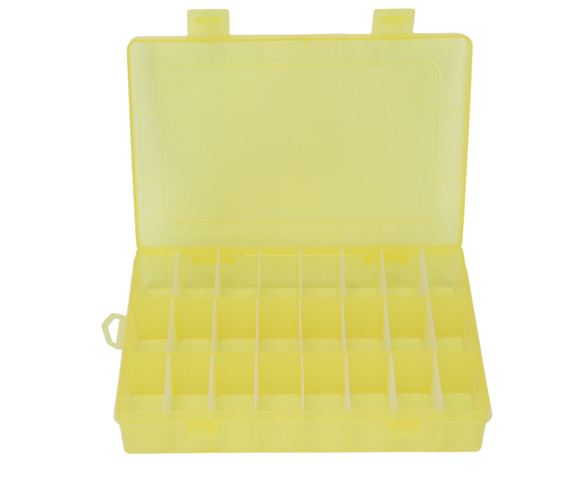 24 Grids Storage Box Clear Plastic Removable Grid Compartment Organizer Box for Beads Art DIY Crafts Jewelry