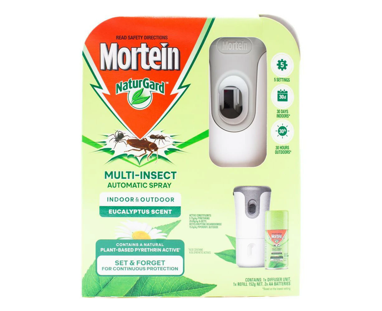 Mortein Naturgard Multi-Insect Automatic Spray/Diffuser Eucalyptus 152g