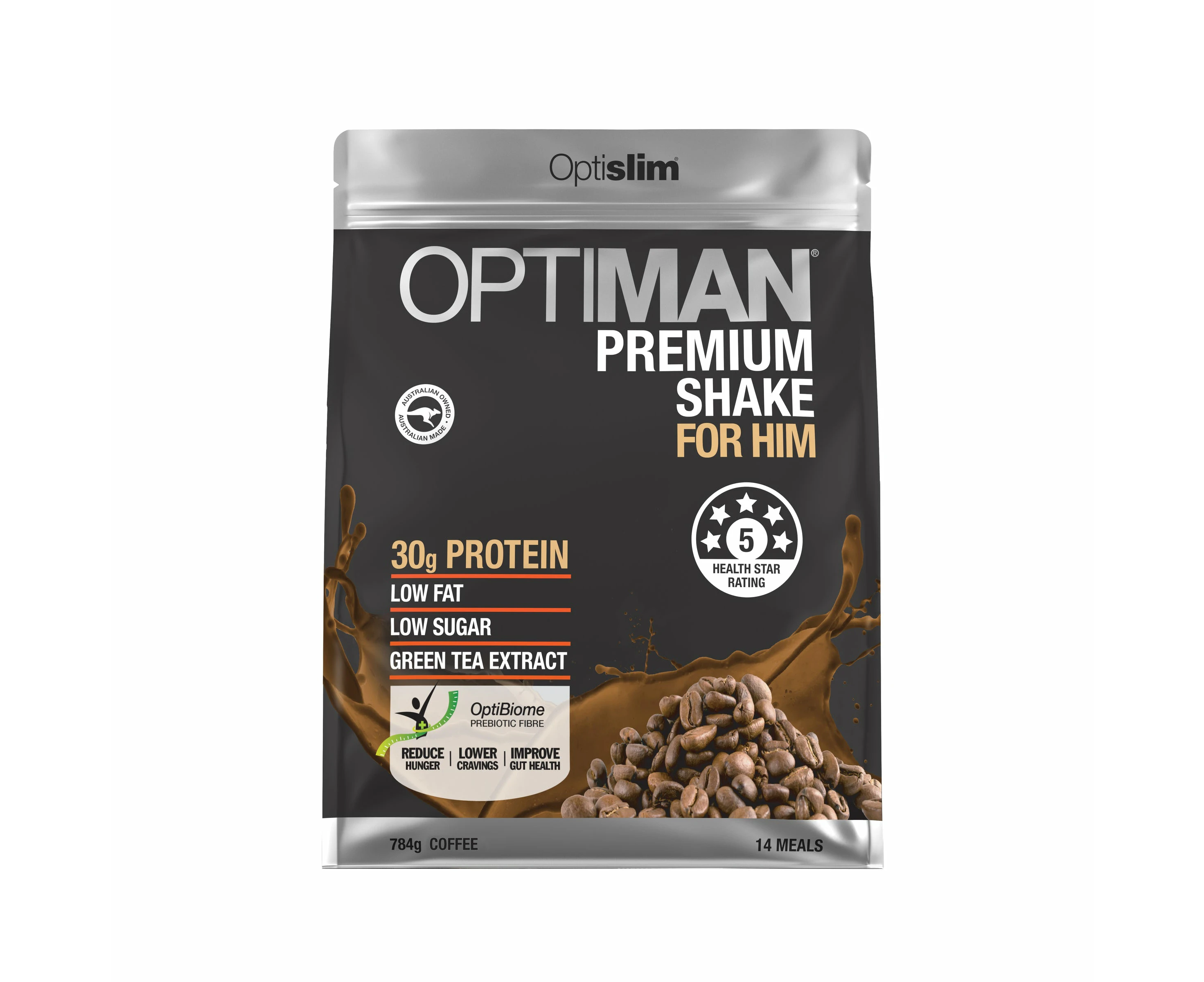 Optislim Optiman Premium Shake Coffee 784g