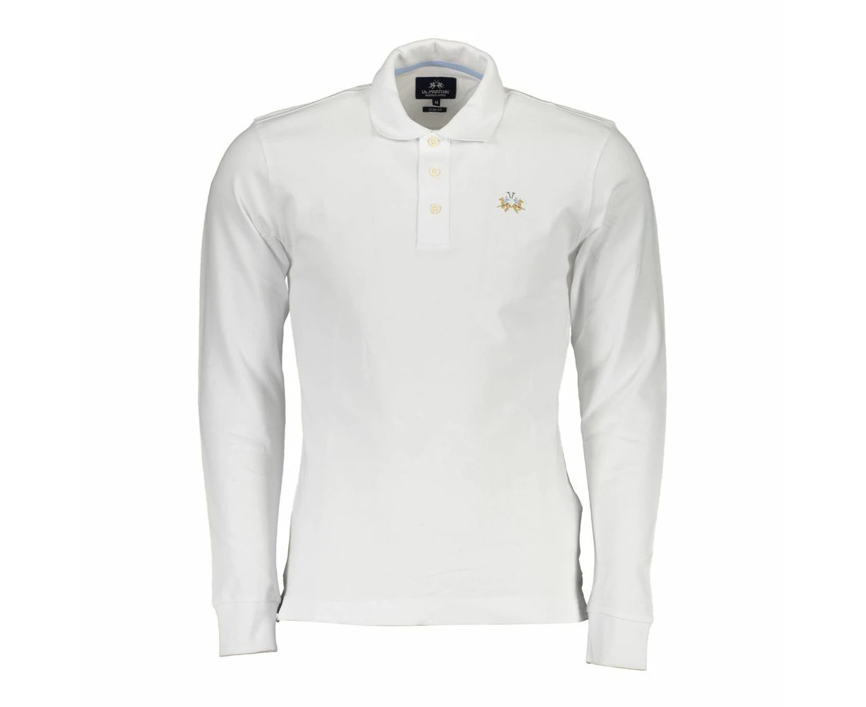 La Martina Elegant Slim Fit Polo With Embroidery Details