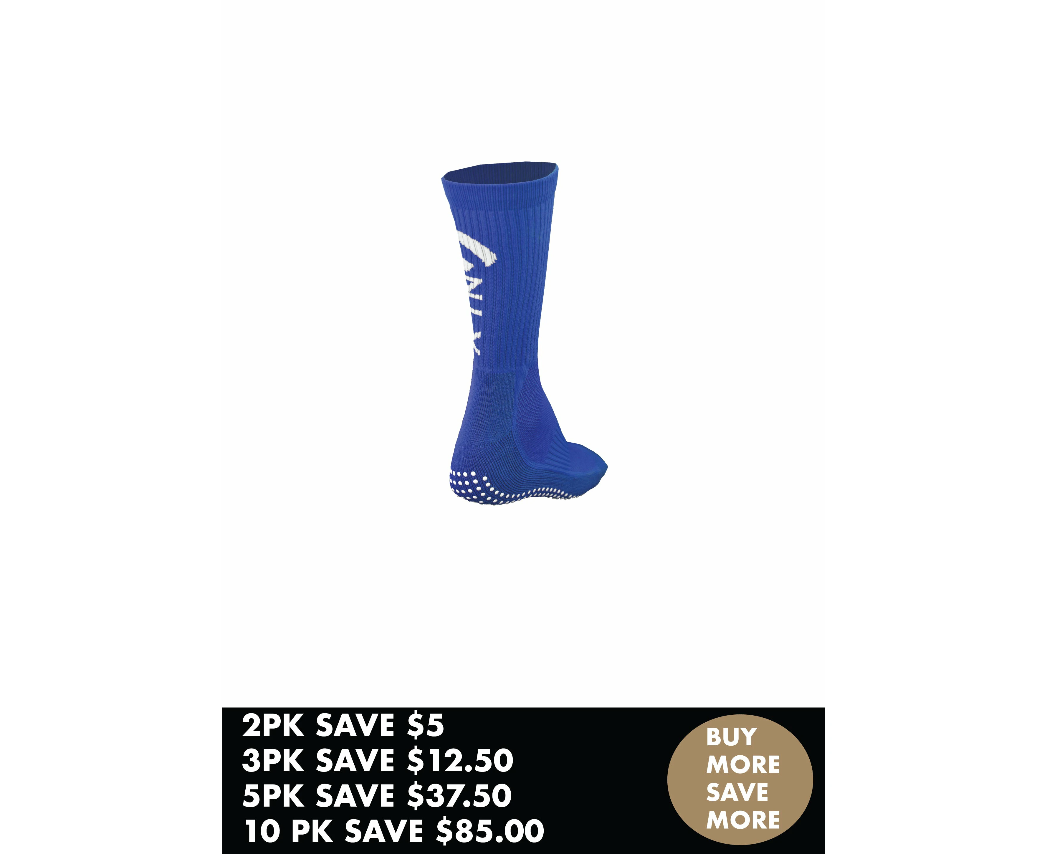 Only Sport Grip Sock Bundles - Royal Blue - 7-11, 2