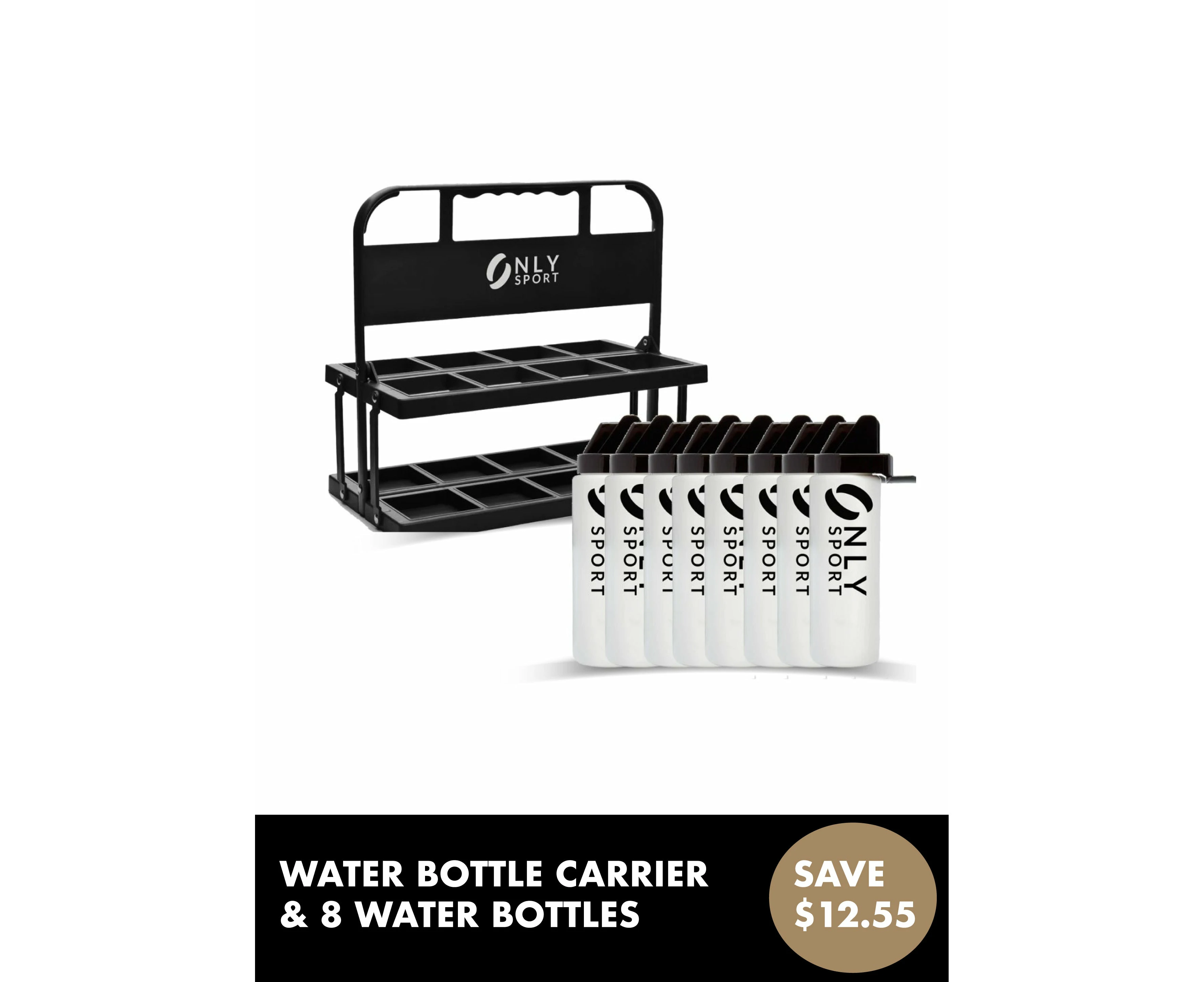 Only Sport Water Bottle Carrier with 8 Water Bottles