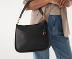 Coach Cary Pebble Leather Shoulder Bag - Black