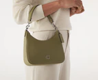 Coach Small Hobo Leather Crossbody Bag - Moss