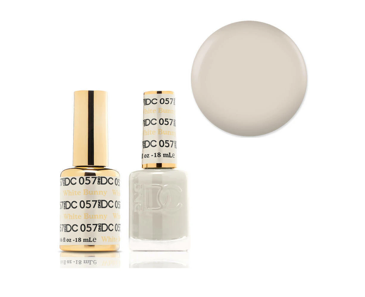 DND 057 White Bunny - DC Collection Gel & Lacquer Duo 18ml