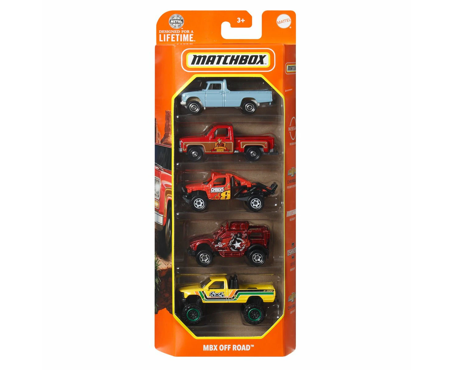 Matchbox Car Collection 5-Pack 2024 Mix 6Z Vehicle - MBX Off Road HVT68