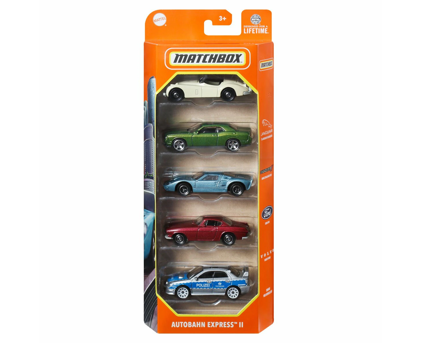 Matchbox Car Collection 5-Pack 2024 Mix 6Z Vehicle - Autobahn Express II HVT73