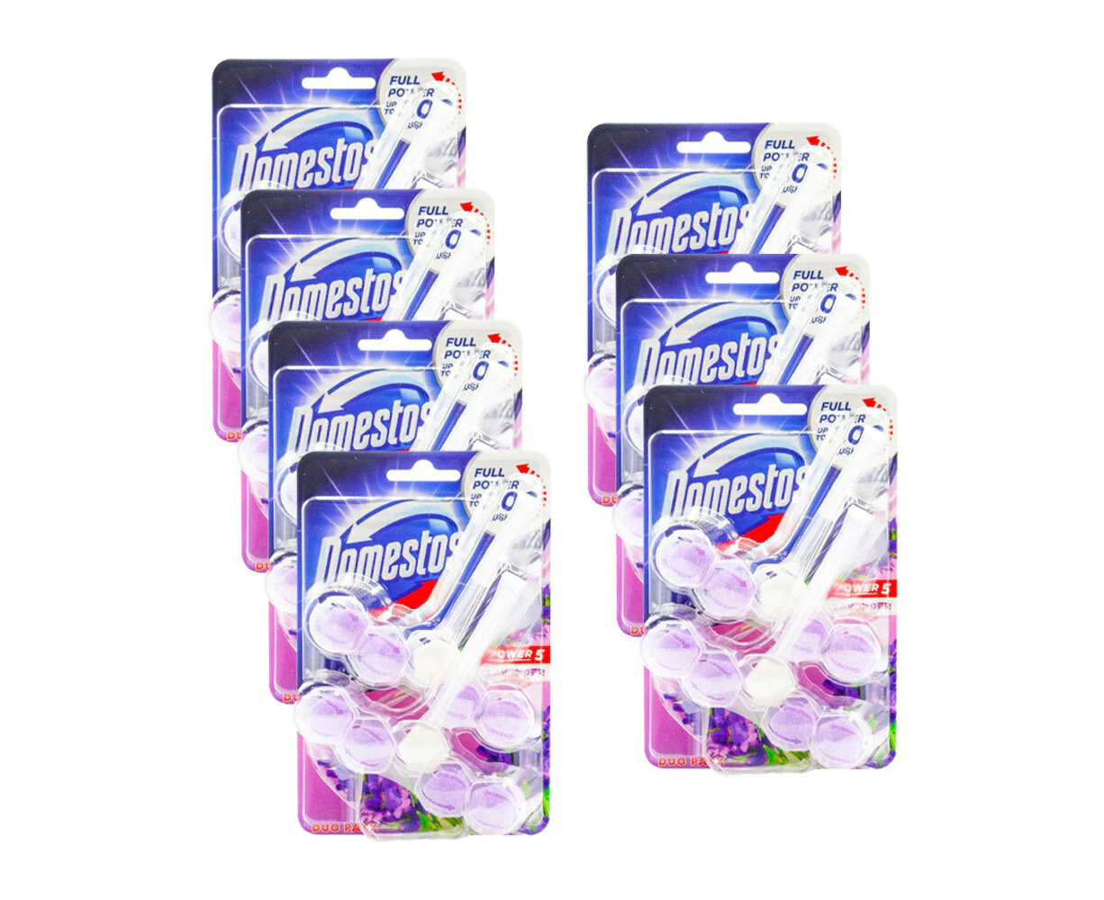 14pc Domestos Toilet Cage Power 5 Scented Bathroom Bowl Cleaner 55g Lavender