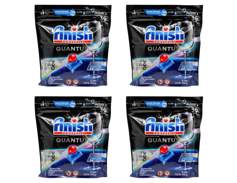 144pc Finish Quantum ActiveLift Tech Automatic Dishwasher Detergent Tablets