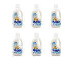 6x Huggie Liquid Laundry Fabric Conditioner/Softener For Sensitive Skin 1L