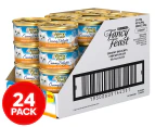 24 x 85g Fancy Feast Creamy Delights Wet Cat Food Chicken Feast w/ Real Milk