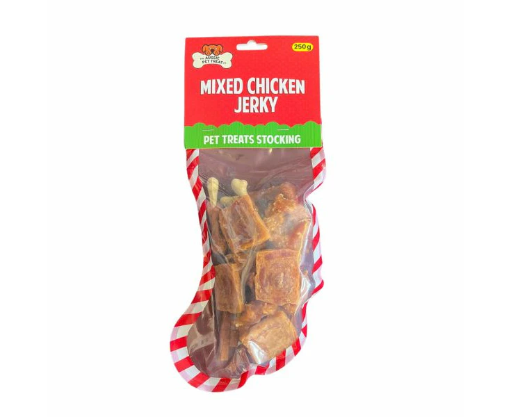 250g Doglisious Christmas Stocking Mixed Chicken Jerky