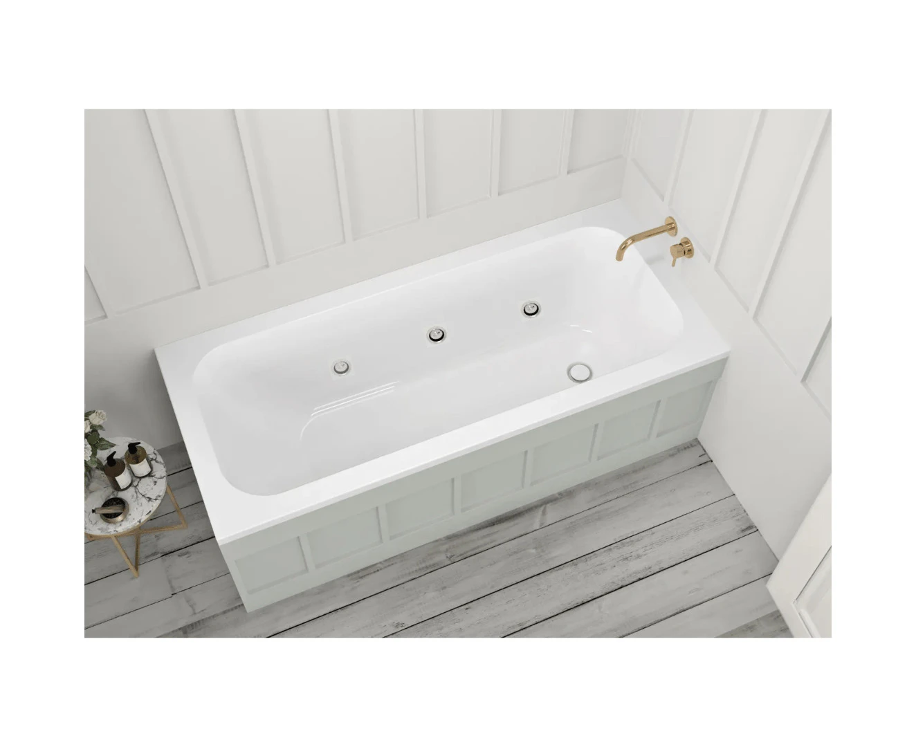 Vizzini Oasis Drop In Spa Bath - White - 1500mm (L) x 740mm (W) x 410mm (H) - 14, Electronic Touchpad