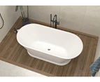 Vizzini Windsor Freestanding Bath - White - 1700mm (L) x 790mm (W) x 600mm (H)