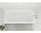 Vizzini Oasis Drop In Bath - White - 1600mm (L) x 740mm (W) x 420mm (H)