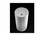 Vizzini Betto Pedestal Stone Basin - Matte White - 450mm (L) x 450mm (W) x 900mm (H)