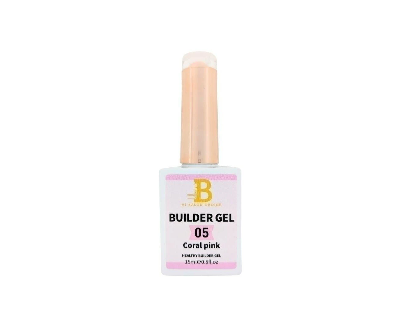 Billionaire BIAB Builder Gel Brush-On Soak Off 05 Coral Pink 15ml