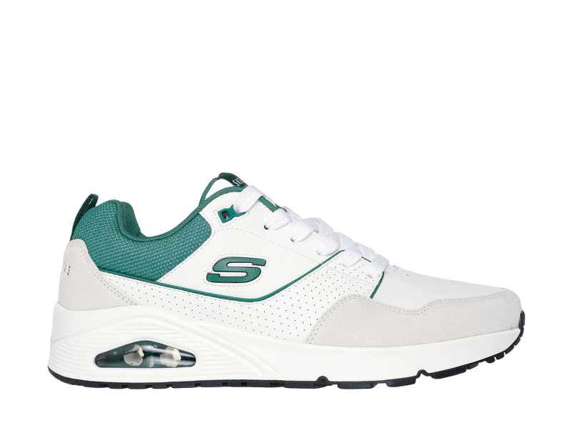 Skechers Men's Uno Retro One Sneakers - White/Green