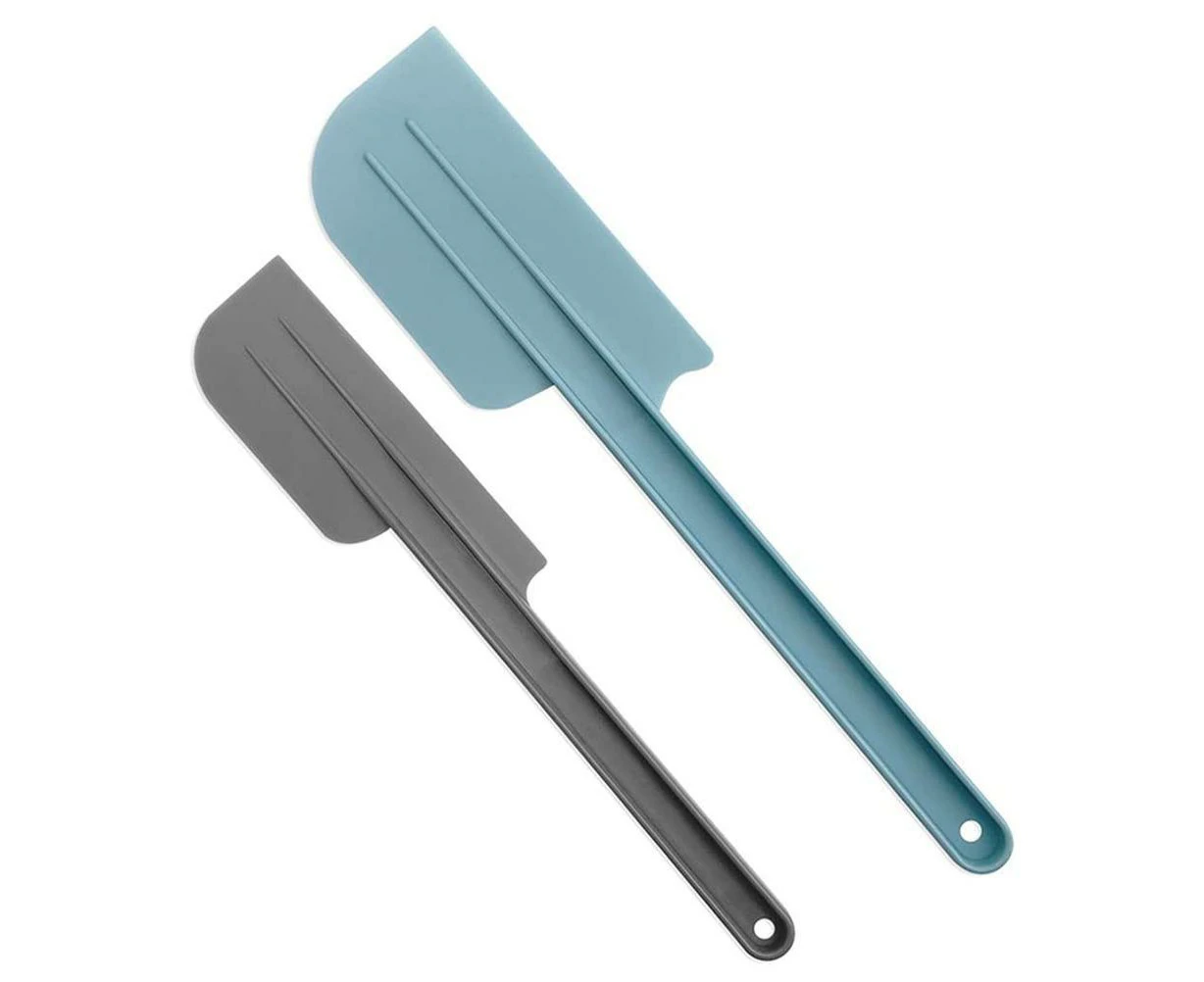 2Pcs/Set Plastic Spatula Soft Grip Cream Scraper Cutter Kitchen Gadget Baking Tools for Butter Cake Cream Pastry 10inch 12 inch