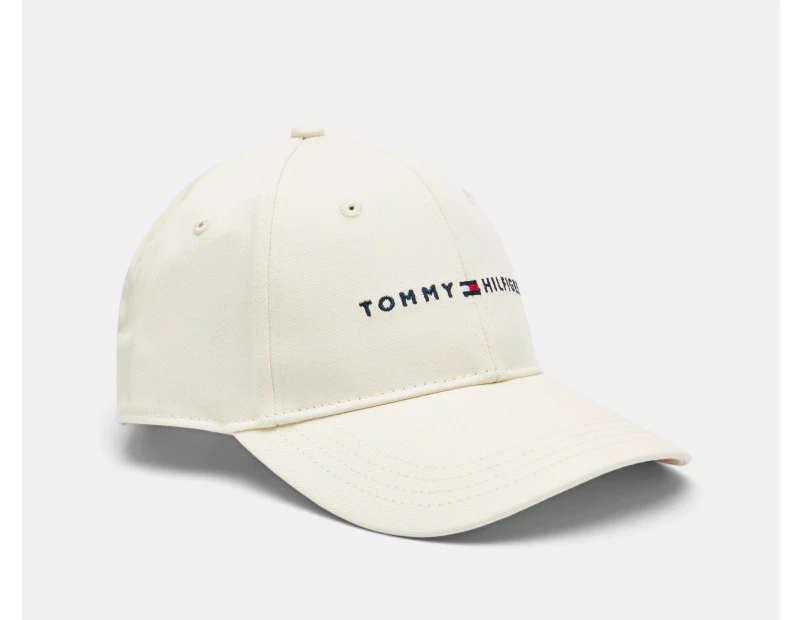 Tommy Hilfiger Structured Corp Logo Cap - Vanilla